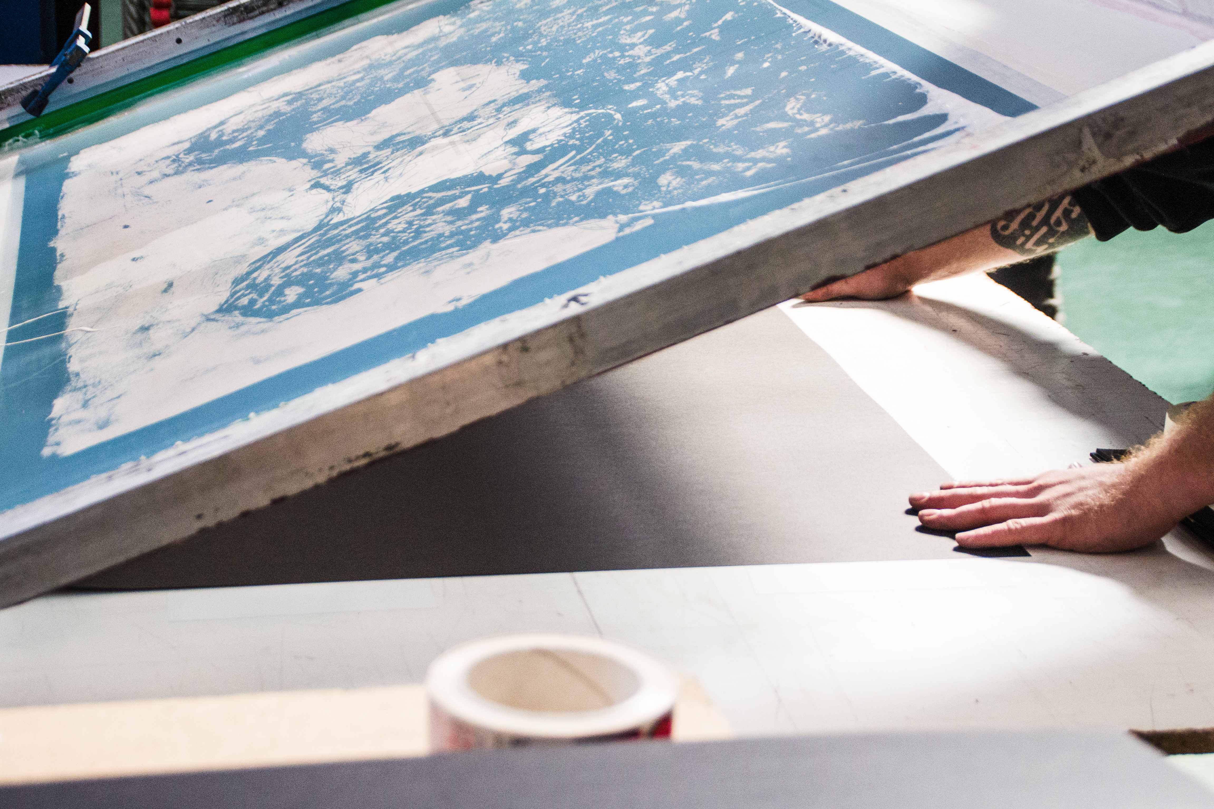 Preparazione stampa serigrafica
