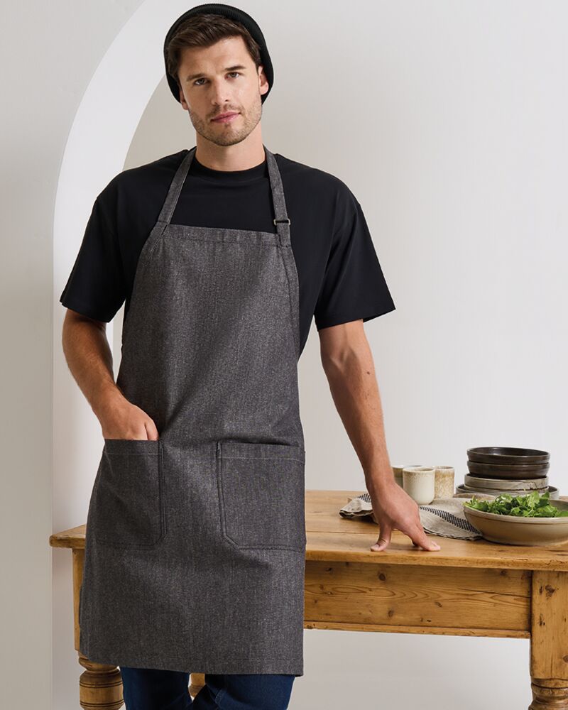 Premier Fairtrade Organic Cotton Denim Bib Apron Thumbnail