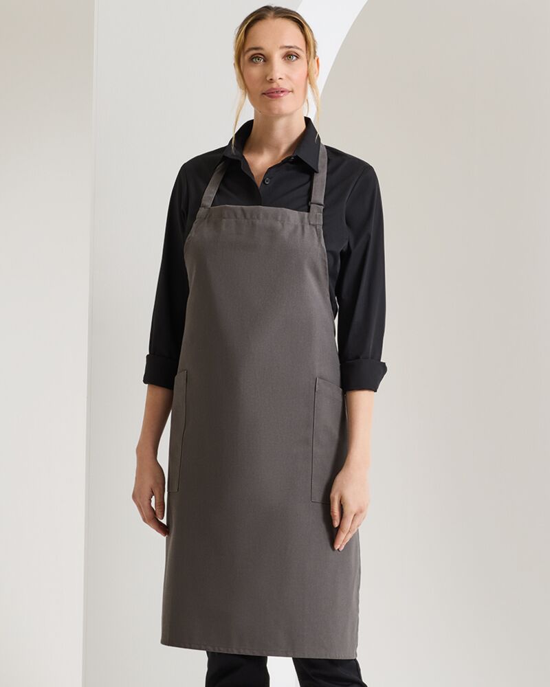 Premier Recycled Polyester and Fairtrade Organic Cotton Bib Apron Thumbnail