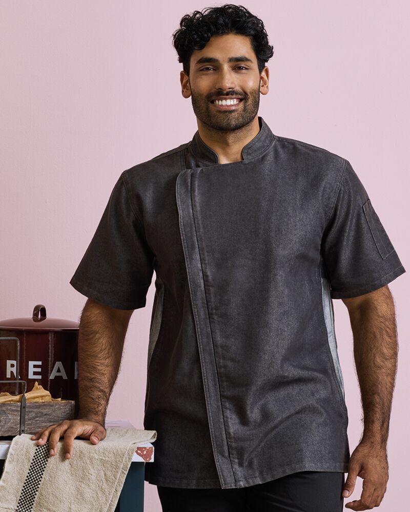 Premier Short Sleeve Zipped Chef's Jacket Thumbnail