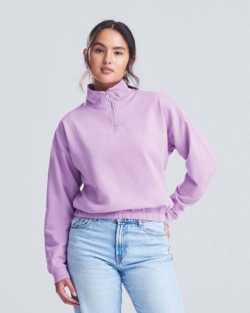 Women's cropped ¼-zip sweat Thumbnail