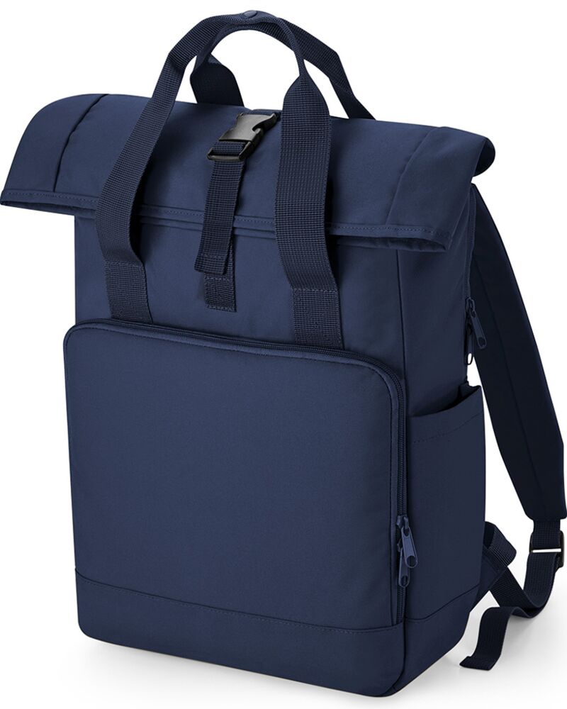 BagBase Recycled Twin Handle Roll-Top Laptop Backpack Thumbnail
