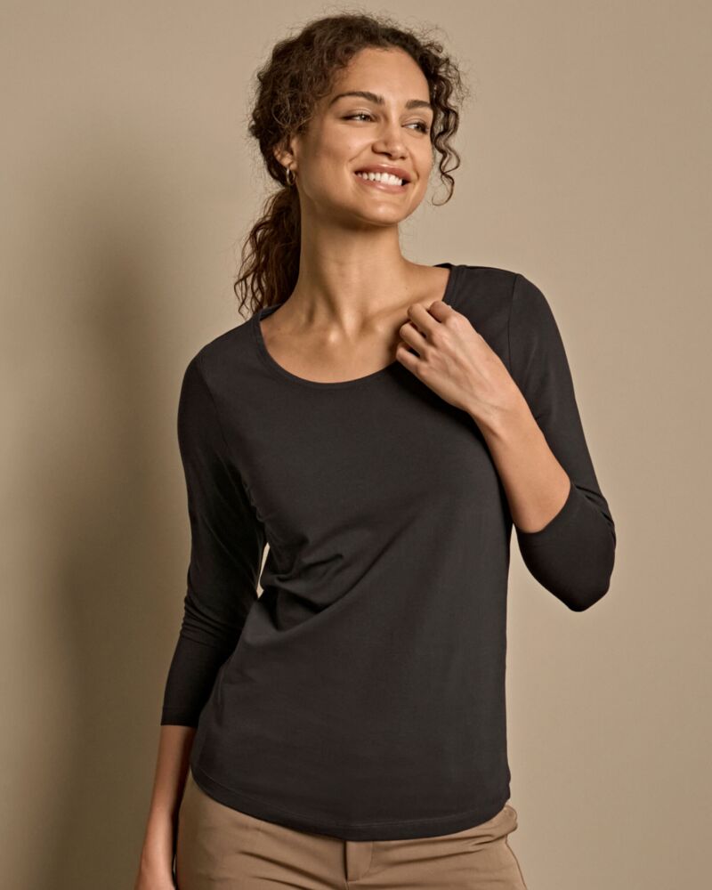 Ladies' Stretch 3/4 Sleeve Tee Thumbnail