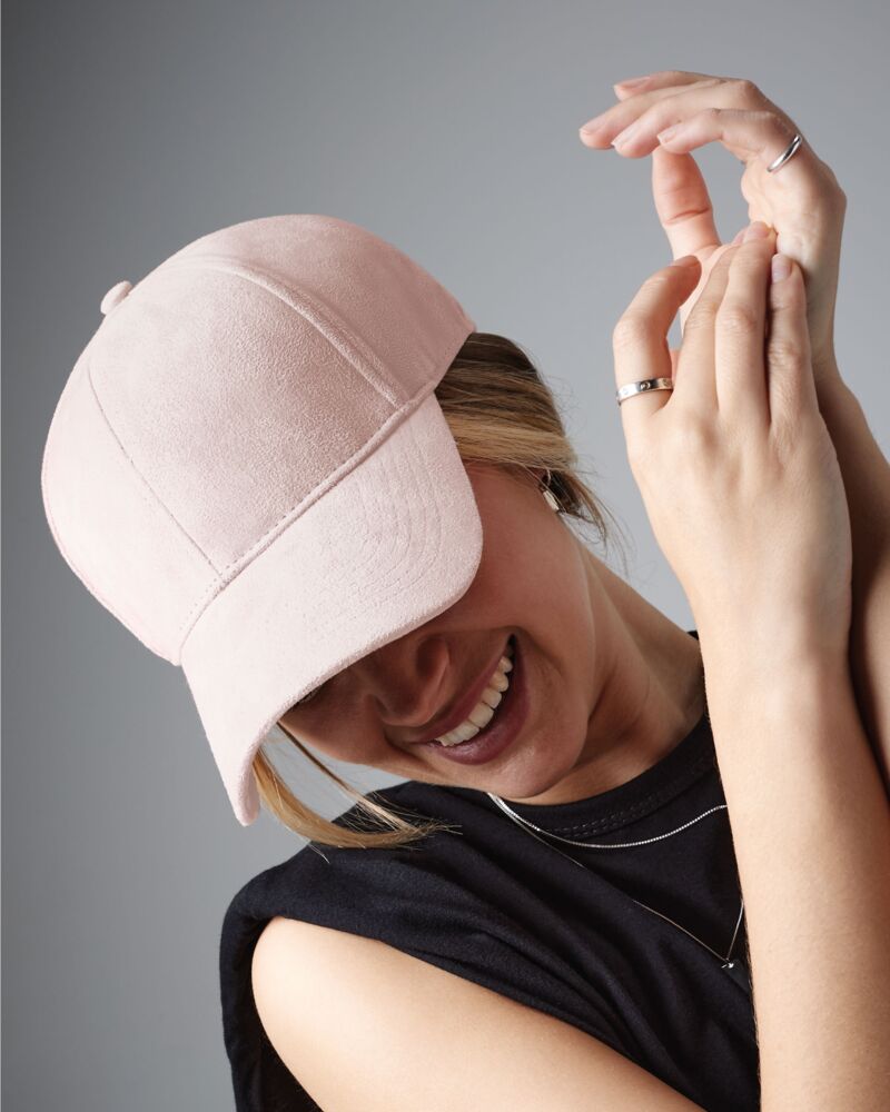 Faux Suede 6 Panel Cap Thumbnail