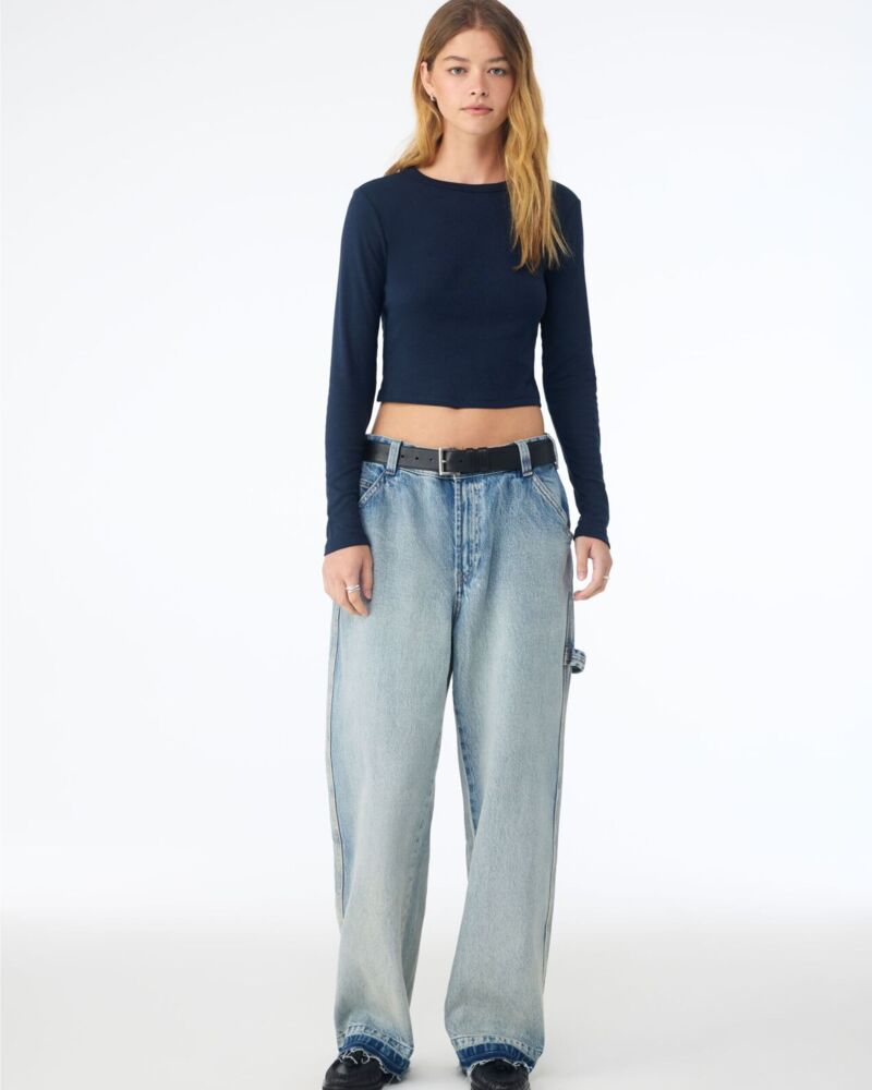 Women's Micro Rib Long Sleeve Tee Thumbnail