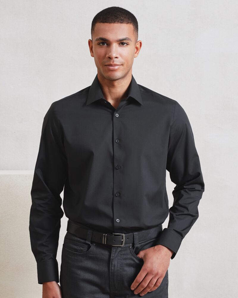 Premier Recyclight® Long Sleeve Poplin Shirt Thumbnail