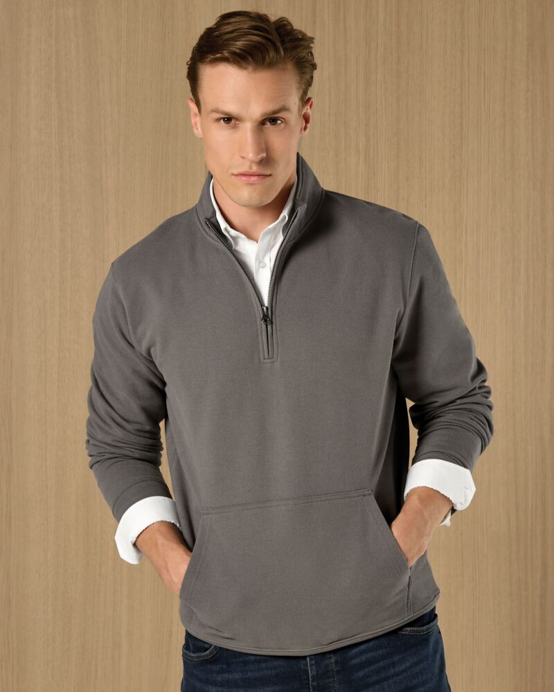 1/4 Zip Pique Sweatshirt Thumbnail