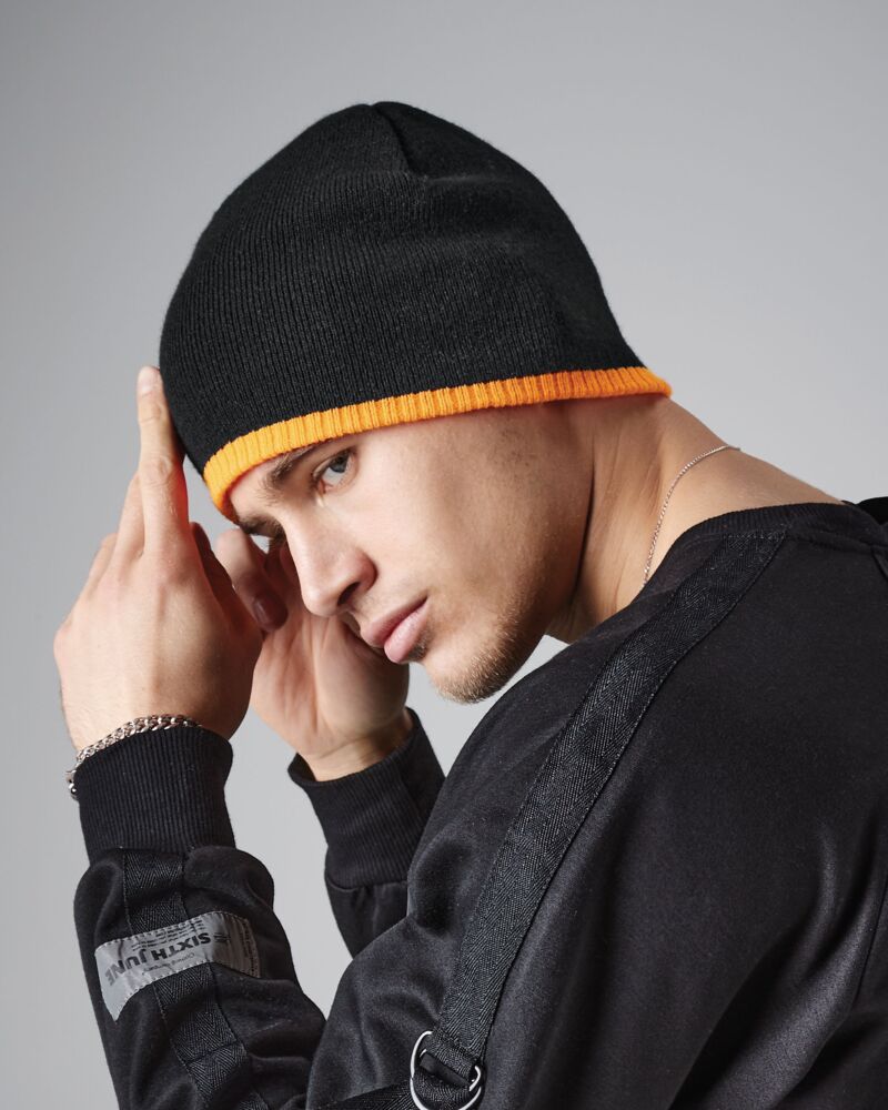 Two-Tone Pull On Beanie Thumbnail