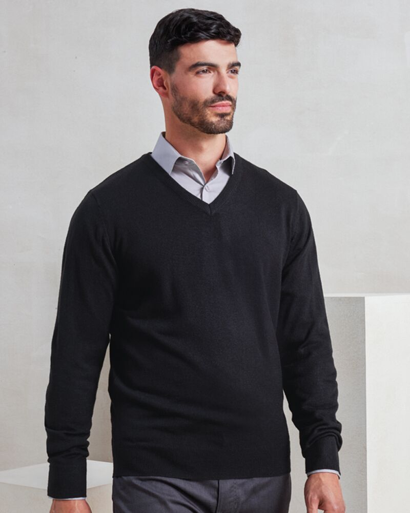 Premier Essential Acrylic V Neck Sweater Thumbnail