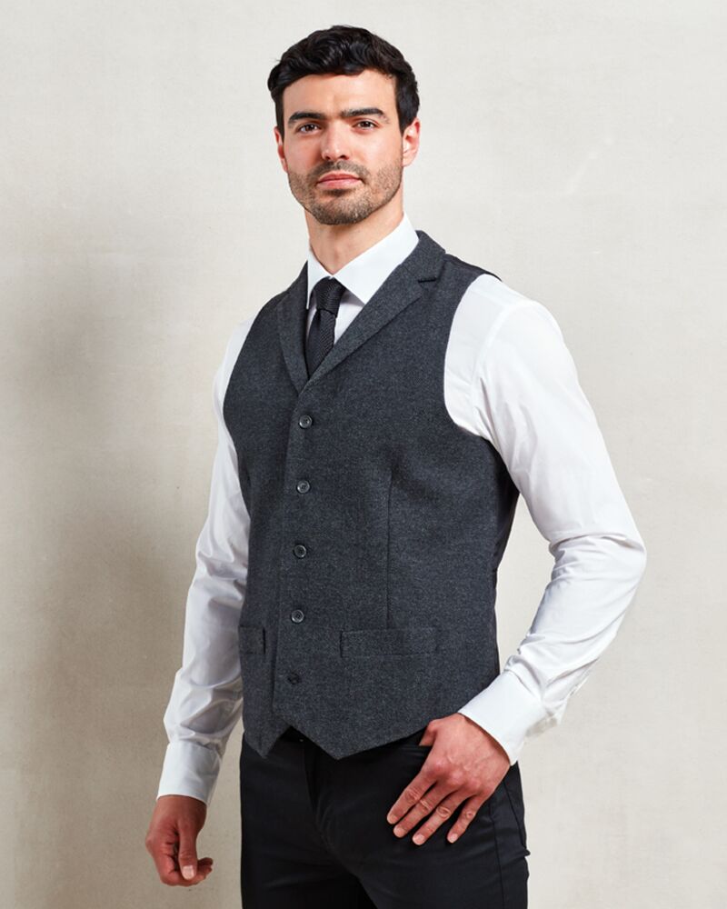 Premier Herringbone Waistcoat Thumbnail