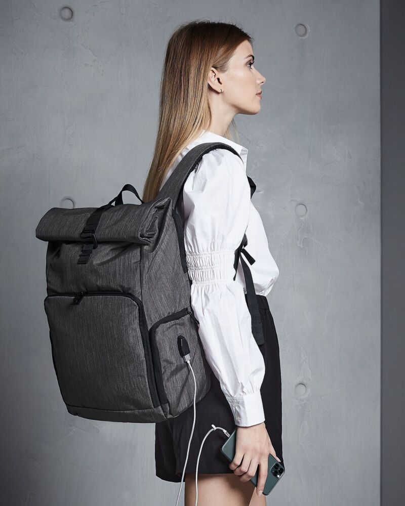 Q-Tech Charge Roll-Up Backpack Thumbnail