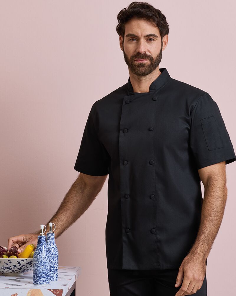 Premier Coolchecker® Short Sleeve Chef's Jacket Thumbnail
