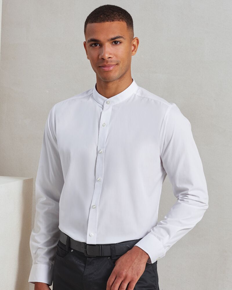 Premier Long Sleeve Grandad Shirt Thumbnail