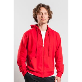 Felpa French Terry con cappuccio e zip Made in Italy Thumbnail