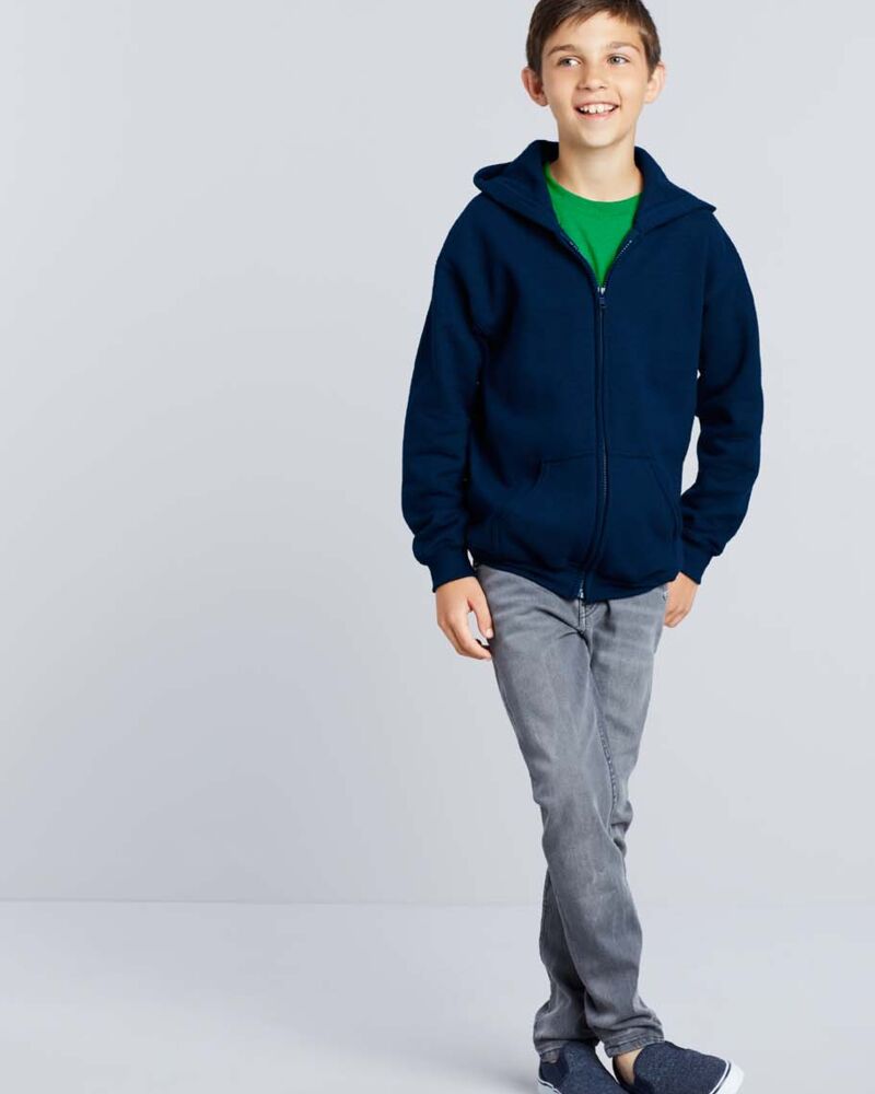 Felpa bambino con cappuccio e cerniera intera Thumbnail