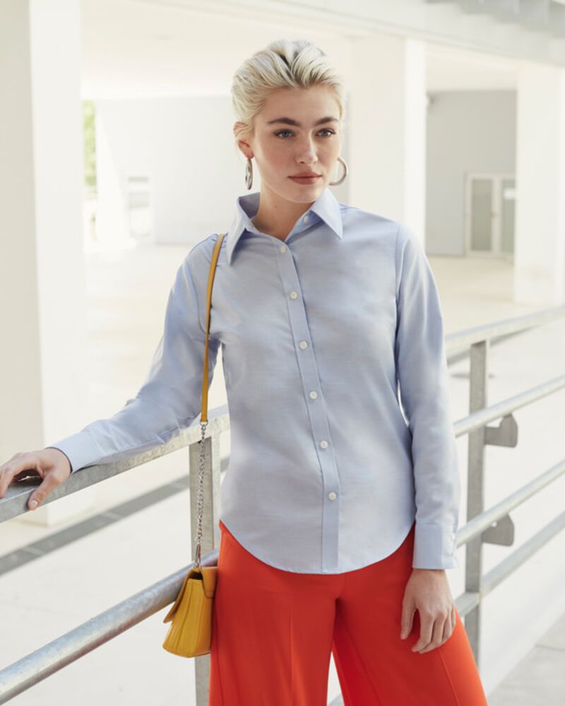 Ladies Oxford Shirt LS Thumbnail