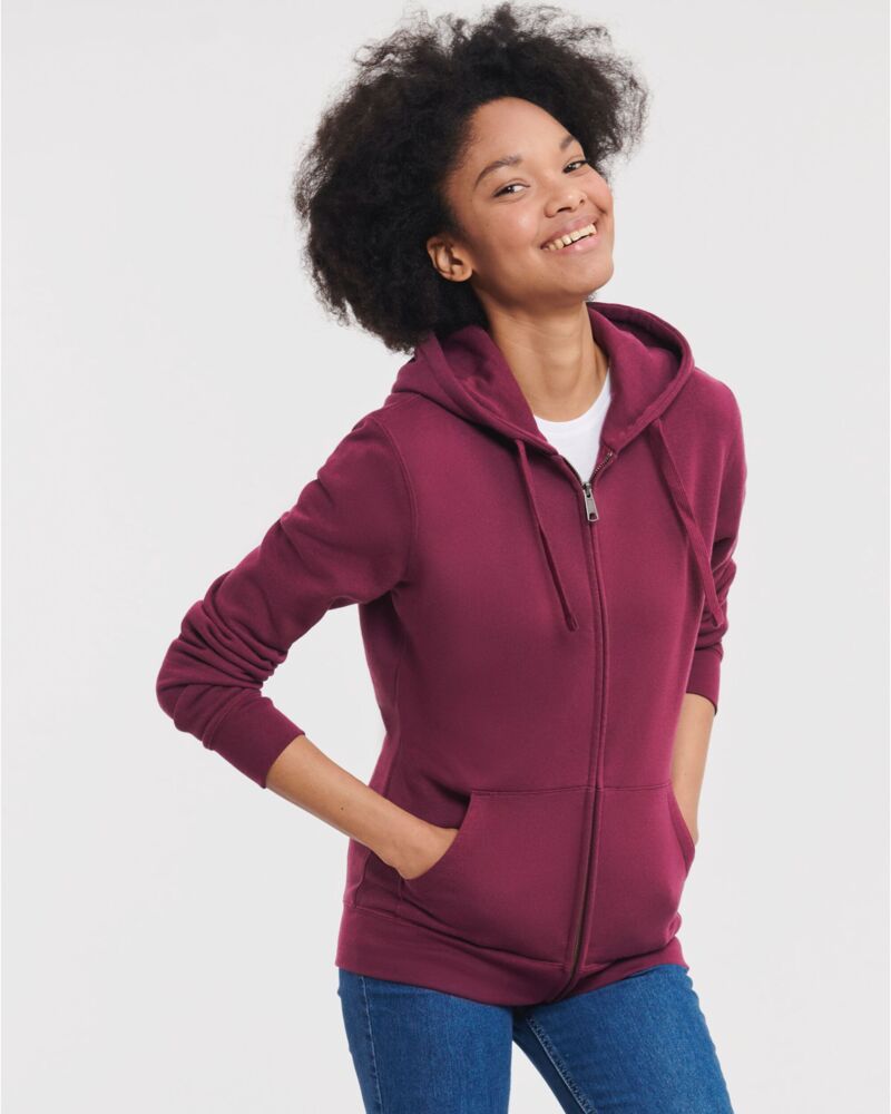 Ladies Authentic Zipped Hoodie Thumbnail