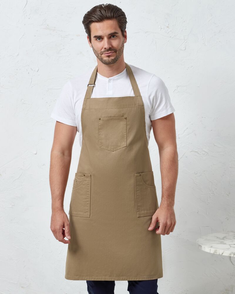 Cotton Chino Bib Apron Thumbnail