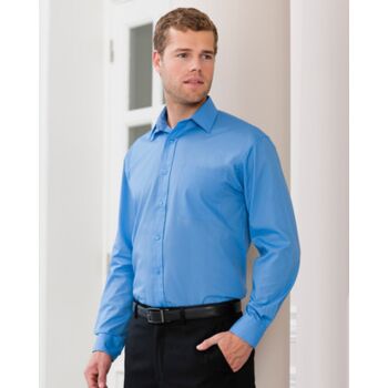 Men's Long Sleeve Easy Care Poplin Shirt Thumbnail