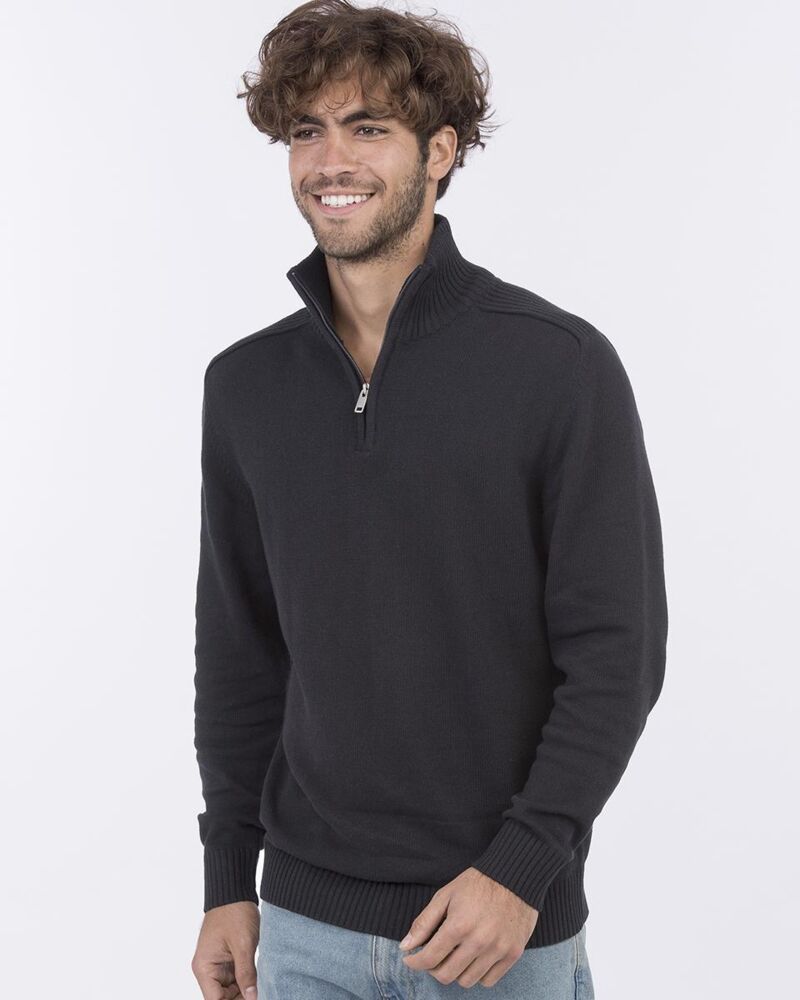 Wakhan ¼ regen zip knit sweater Thumbnail