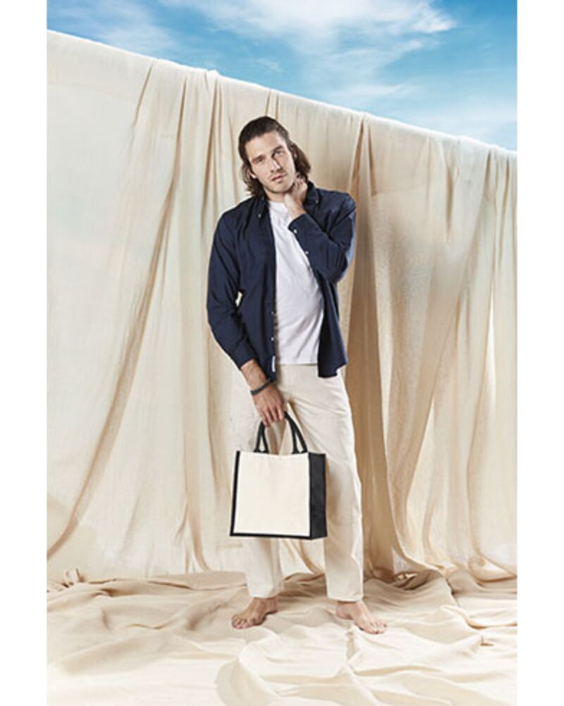 Printers Midi Jute Bag Thumbnail