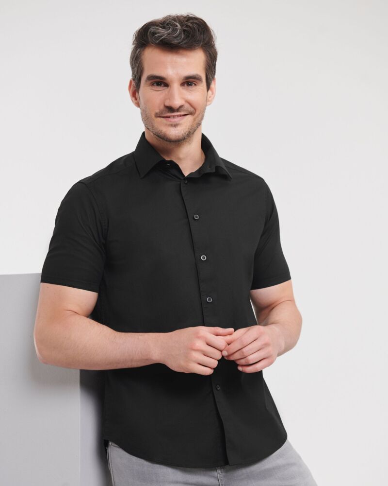 Men's Short Sleeve Easy Care Fitted Shirt Thumbnail
