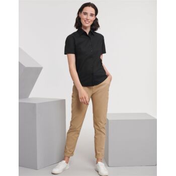 Ladies' Short Sleeve Easy Care Oxford Shirt Thumbnail