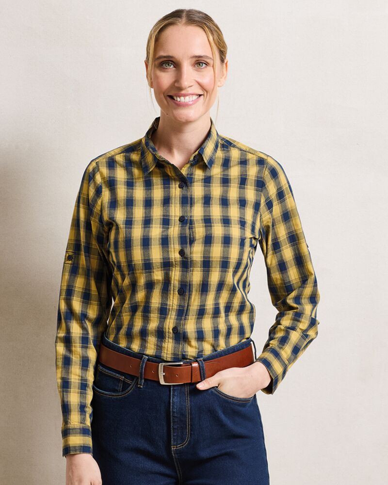 Ladies Mulligan Check Long Sleeve Shirt Thumbnail